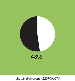 circle percentage diagrams showing % ready-to-use for web design, user interface (UI) or infographic - indicator 