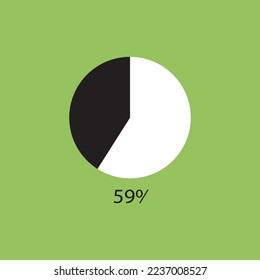 circle percentage diagrams showing % ready-to-use for web design, user interface (UI) or infographic - indicator 