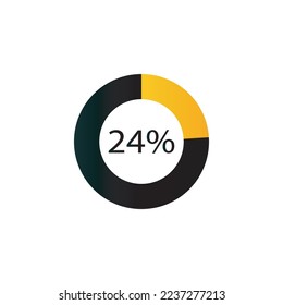 circle percentage diagrams showing % ready-to-use for web design, user interface (UI) or infographic - indicator 