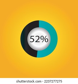 circle percentage diagrams showing % ready-to-use for web design, user interface (UI) or infographic - indicator 
