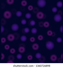Circle perforation 3d seamless pattern