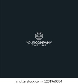 circle photo logo vector icon
