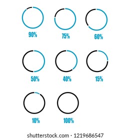 Circle pie chart data infographic
