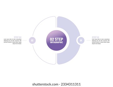 circle Pie charts for infographics. Elements with 2, 3, 4, 5, 6, 7, 8, 9, 10 steps, options.