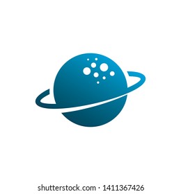 circle planet color logo design