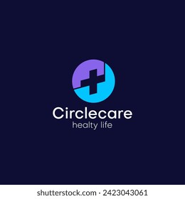 Circle with plus cross icon medical logo. Usable for business, science, healthcare, medical, hospital and doctor chanel design vector