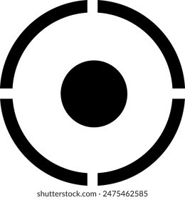 Circle with a point in the center