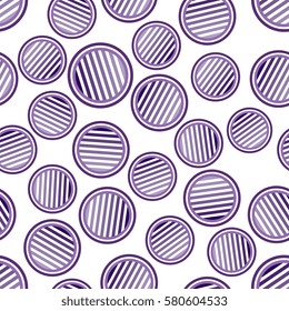 Circle polka dot pattern purple pantone color