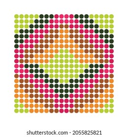 Circle Polygon vector colorful pop art
