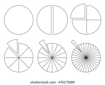 Circle portions outline