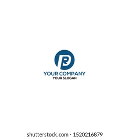 Circle PR Logo Design Vector