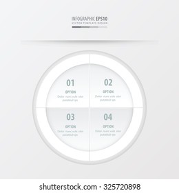 circle presentation template white color