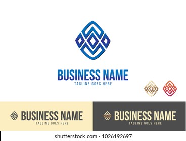 Circle Prism Logo Template Design Vector Illustration