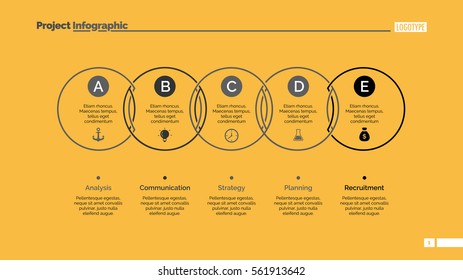 Circle Process Chart Slide Template
