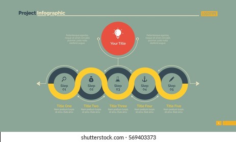 Circle process chart slide template