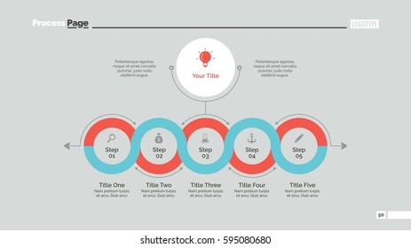 Circle process chart slide template
