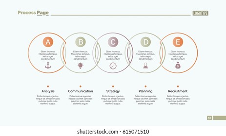 Circle Process Chart Slide Template