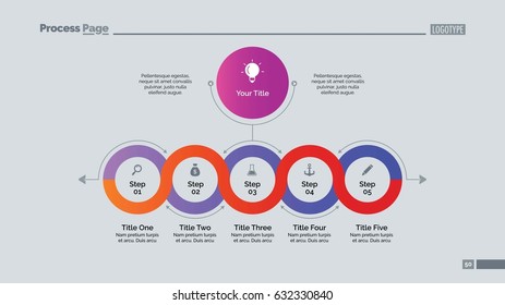 Circle process chart slide template