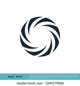Circle Propeller Decoration Icon Vector Logo Template Illustration Design. Vector EPS 10.