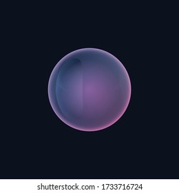 circle of purple color with different light shades vector illustration
