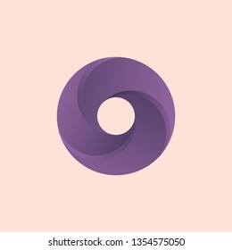 Circle Purple Logo Design