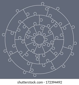 Circle puzzle. 