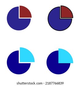 Circle Quarter Symbol . Pie Diagramm Diagramm 25 Prozent .