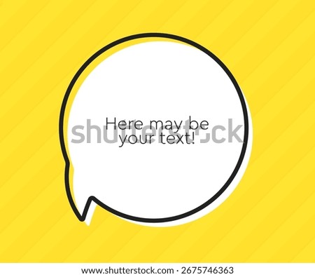 Circle quote frame blank. Space for message, citation, aphorism, motivation. Empty frame for information messages. Template quotes for wisdom. Background for text, speech bubble in quotes
