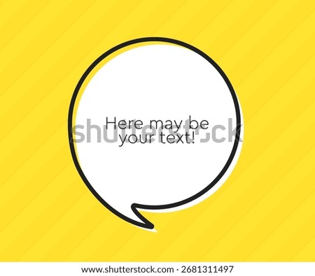 Circle quote frame blank. Space for message, citation, aphorism, motivation. Empty frame for information messages. Template quotes for wisdom. Background for text, speech bubble in quotes