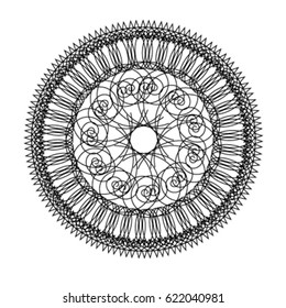 circle radial pattern mesh in vector