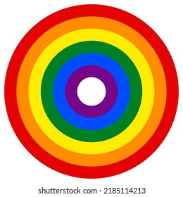 Circle Rainbow Background, Vector Illustration, Isolate On White Background Label .EPS10