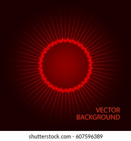 Circle with rays
