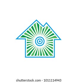 Circle Real Estate Link World Home Symbol House