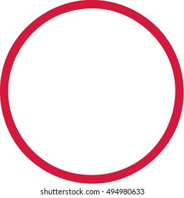 Circle red outline