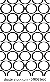 Circle in the reticulated ring seamless vector background.