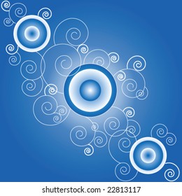 circle retro pattern