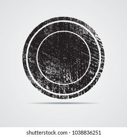 Circle Retro Shape. Black Stamp. Banners, Insignias,stamps,Icons, Labels and Badges.