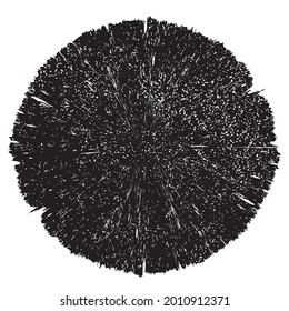 Circle Retro Shape. Black Stamp. Banners, Insignias,stamps,Icons, Labels and Badges.