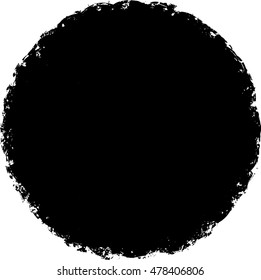 Circle Retro Shape. Black Stamp. Banners, Insignias,stamps,Icons, Labels and Badges.