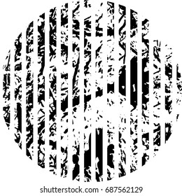 Circle Retro Shape. Black Stamp. Banners, Insignias,stamps,Icons, Labels and Badges.  
