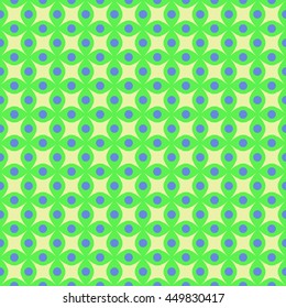Circle and rhombus seamless pattern. Fashion graphic background design. Modern stylish abstract texture. Colorful template for prints, textiles, wrapping, wallpaper, website. VECTOR illustration