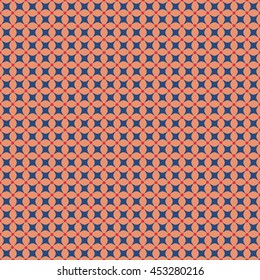 Circle and rhombus seamless pattern. Fashion graphic background design. Modern stylish abstract colorful texture. Template for prints, textiles, wrapping, wallpaper, website etc. VECTOR illustration