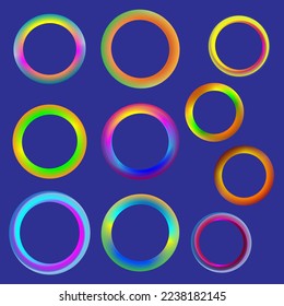 Rahmenbild des Circle Ring Rahmenbildes zeigt Webhintergrund-Hintergrund Vektorgrafik
