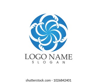 Circle ring icon logo design