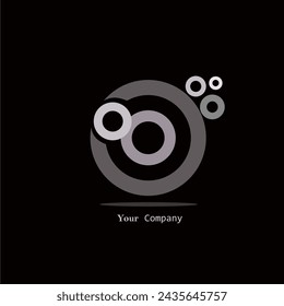Circle ring logo. Modern design for logo, banner, poster. Vector illustration.