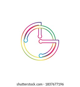 Circle ring logo and symbol vector
