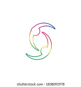 Circle ring logo and symbol vector