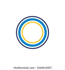 circle ring logo template vector design