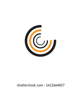 circle ring logo template vector design