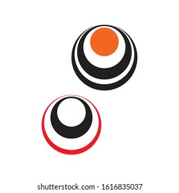 circle ring logo template vector design